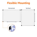 Amazon Basics Magnetic Whiteboard/Dry Erase Board, 36 x 48 - inch, Aluminum Frame, Silver/White - North State Signs & Printing