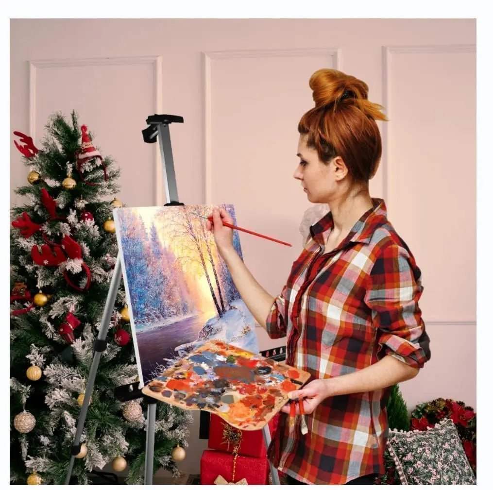 Art Easel Stand for Painting and Sign - RRFTOK Aluminum 66 Inch Metal Tripod Adjustable Portable Easels for Display - Canvas Stand for Table Top Floor Drawing for Artists Adult Holder or Teen - North State Signs & Printing