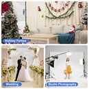 Backdrop Stand 10x7ft, (WxH) EMART, Photo Studio Adjustable Background Stand Support Kit with 2 Crossbars, 8 Backdrop Clamps, 2 Sandbags and Carrying Bag for Parties Events Decoration - North State Signs & Printing