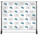 Backdrops - Backdrop Banners - Photo Backdrops - 10’W x 8’H Polyester Fabric w/ Frame & Case - Step and Repeat