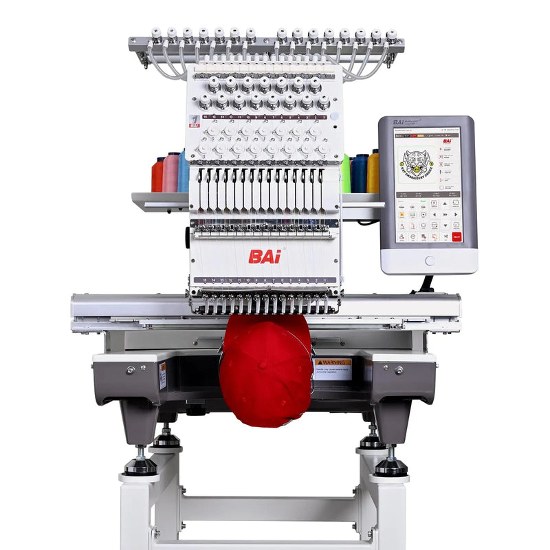 BAi The Mirror Embroidery Machine 20x14" Embroidery Area with 15 Needles,1200spm Max Speed Multi Needle Commercial Embroidery Machine for 3D Hats Clothing,Wifi Available 10" Touch Screen - North State Signs & Printing