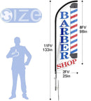 Barber Flag, Barbershop Flags with Pole Kit for Businesses - North State Signs & Printing