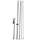 Barber Shop (White) Feather Flag Cobb Promo Eye Catching Feather Banner Sign for Business and Marketing Complete Set with 15 ft Pole Kit and Ground Spike - North State Signs & Printing