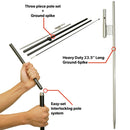 BBQ Feather Flag Set - 5ft Tall Advertising BBQ Banner Flag with Pole Kit and Ground Spike for Business Promotion - BBQ LookOurWay - North State Signs & Printing