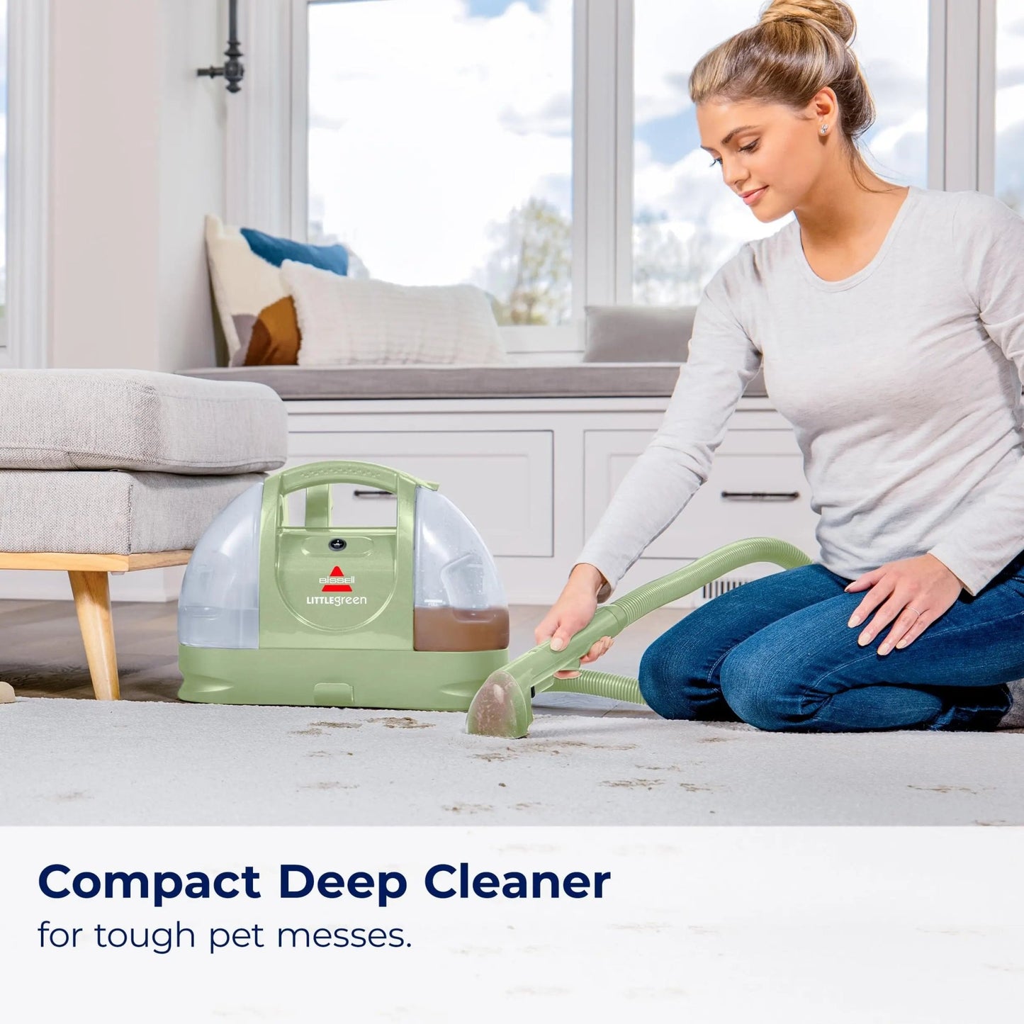 BISSELL Little Green Multi - Purpose Portable Carpet and Upholstery Cleaner, Car and Auto Detailer, with Exclusive Specialty Tools, Green, 1400B - North State Signs & Printing