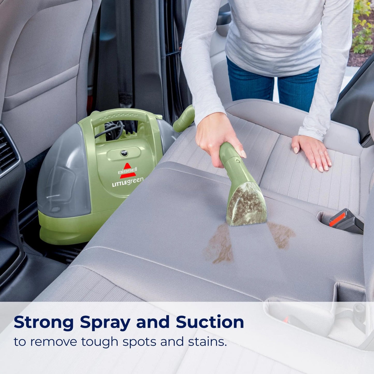 BISSELL Little Green Multi - Purpose Portable Carpet and Upholstery Cleaner, Car and Auto Detailer, with Exclusive Specialty Tools, Green, 1400B - North State Signs & Printing