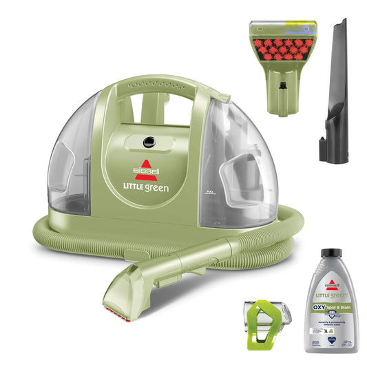 BISSELL Little Green Multi - Purpose Portable Carpet and Upholstery Cleaner, Car and Auto Detailer, with Exclusive Specialty Tools, Green, 1400B - North State Signs & Printing