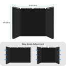 Black Super Large Backdrop Screen with Stand Frame, LimoStudio 13.1 x 8 feet (W x H), 4 Panel Foldable Background, Angle Adjustable, Enhanced Stability with Leg Shoes, Photoshoot, Show Booth, AGG3376 - North State Signs & Printing