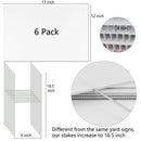 Blank Yard Signs with Stakes, Remiawy 6 Pack Lawn Signs Corrugated Plastic 17x12 Inches Custom Double Sided for Yard Sale Sign Outdoor, Garage Sale, Open House, Estate Sale, Guidepost, Birthday Party - North State Signs & Printing