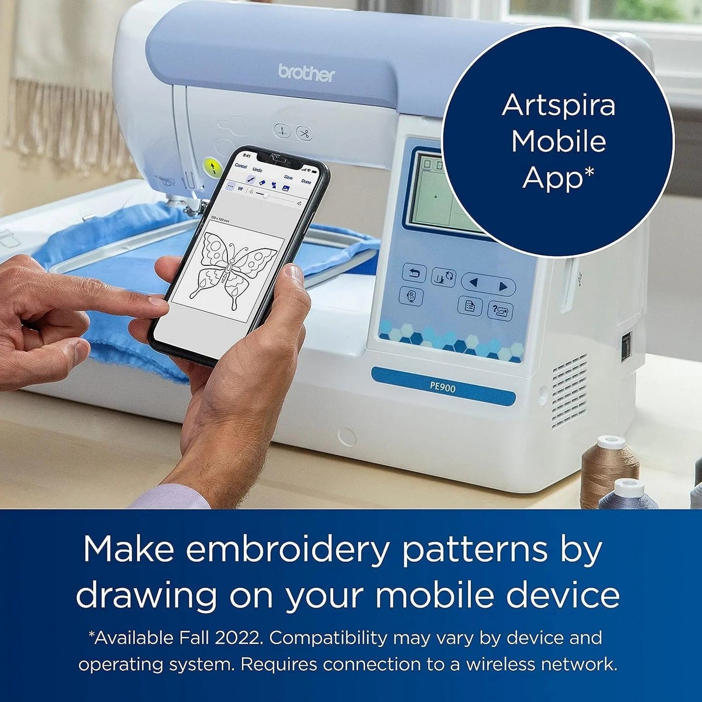 Brother PE900 5" x 7" Embroidery Machine with 80 Embroidery Spools & Embroidery Accessory Kit - North State Signs & Printing