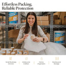 Bubble cushion for Packing & Moving - 12" Width X 175 FT - Bubble cushion for Moving, Extra Protection for Shipping, Packaging Boxes & Mailers, Perforated Every 12 IN, Clear Cushioning Wrap - North State Signs & Printing