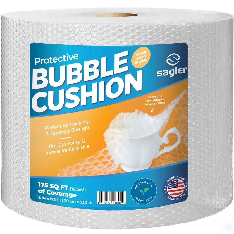 Bubble cushion for Packing & Moving - 12" Width X 175 FT - Bubble cushion for Moving, Extra Protection for Shipping, Packaging Boxes & Mailers, Perforated Every 12 IN, Clear Cushioning Wrap - North State Signs & Printing