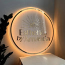 Business Logo Neon Sign, Acrylic Backlit Illuminated Neon Sign, Metal Acrylic Business Sign, Personalized LED Logo Customize Logo for Company, Shops, Offices, Studio Sign - North State Signs & Printing