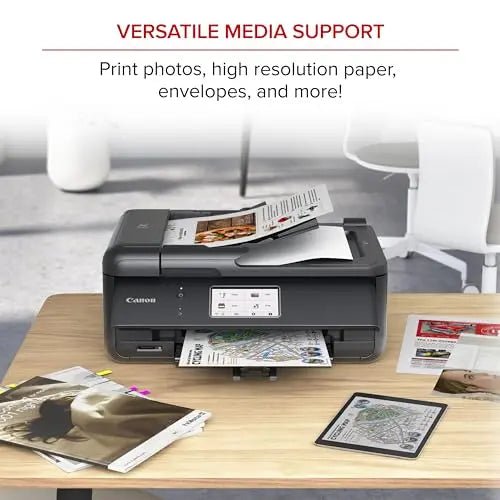 Canon PIXMA TR8620a - All - in - One Printer Home Office|Copier|Scanner|Fax|Auto Document Feeder | Photo, Document | Airprint (R), Android, Black, Works with Alexa - North State Signs & Printing