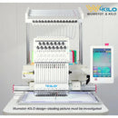 CH1501 Embroidery Machine 15 Needle: Commercial Digital Hat Embroidery Machine Kit with Stand - 13"x20" Embroidery Area 1200 SPM Max Speed, 10" Touch Screen, Wifi, USB for 3D Cap, Shirt and More - North State Signs & Printing