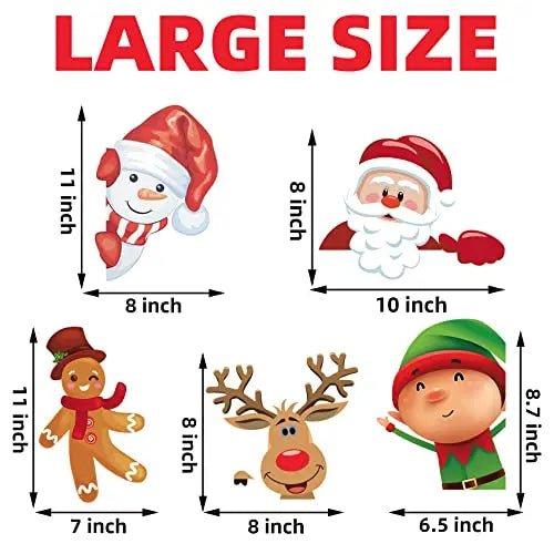 Christmas Decorations - Christmas Window Clings Christmas Decorations Indoor Christmas Decorations Clearance Snowflakes Christmas Window Decorations Stickers for Home Office Classroom - North State Signs & Printing