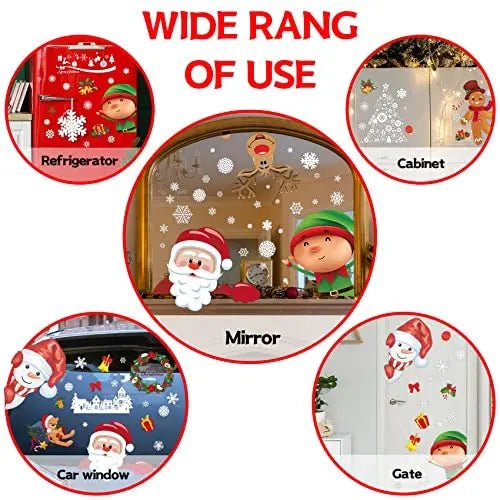 Christmas Decorations - Christmas Window Clings Christmas Decorations Indoor Christmas Decorations Clearance Snowflakes Christmas Window Decorations Stickers for Home Office Classroom - North State Signs & Printing