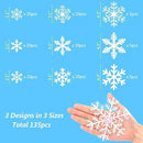 Christmas Window Clings Snowflakes Window Decals - North State Signs & Printing