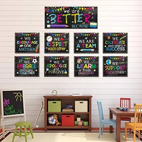 Classroom Decorations Bulletin Board Poster Banner Set - North State Signs & Printing