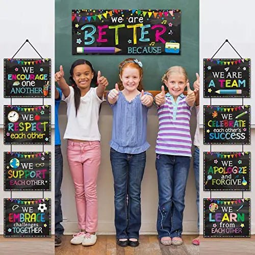Classroom Decorations Bulletin Board Poster Banner Set - North State Signs & Printing