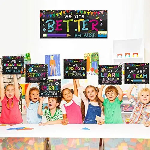 Classroom Decorations Bulletin Board Poster Banner Set - North State Signs & Printing