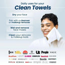 Clean Skin Club Clean Towels XL™, 100% USDA Biobased Face Towel, Disposable Face Towelette, Makeup Remover Dry Wipes, Ultra Soft, 50 Ct, 1 Pack - North State Signs & Printing