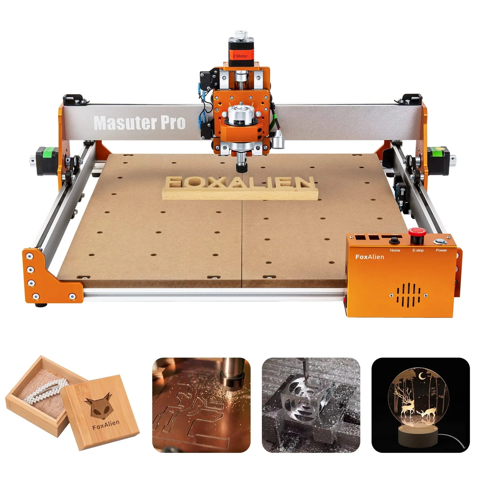 CNC Router Machine, FoxAlien Masuter Pro, Upgraded 3 - Axis Engraving All - Metal Milling Machine for Wood Acrylic MDF Nylon Carving Cutting - North State Signs & Printing