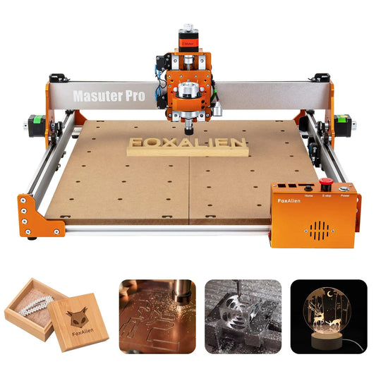 CNC Router Machine, FoxAlien Masuter Pro, Upgraded 3 - Axis Engraving All - Metal Milling Machine for Wood Acrylic MDF Nylon Carving Cutting - North State Signs & Printing