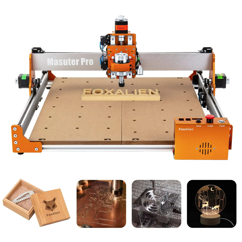 CNC Router Machine, FoxAlien Masuter Pro, Upgraded 3 - Axis Engraving All - Metal Milling Machine for Wood Acrylic MDF Nylon Carving Cutting - North State Signs & Printing
