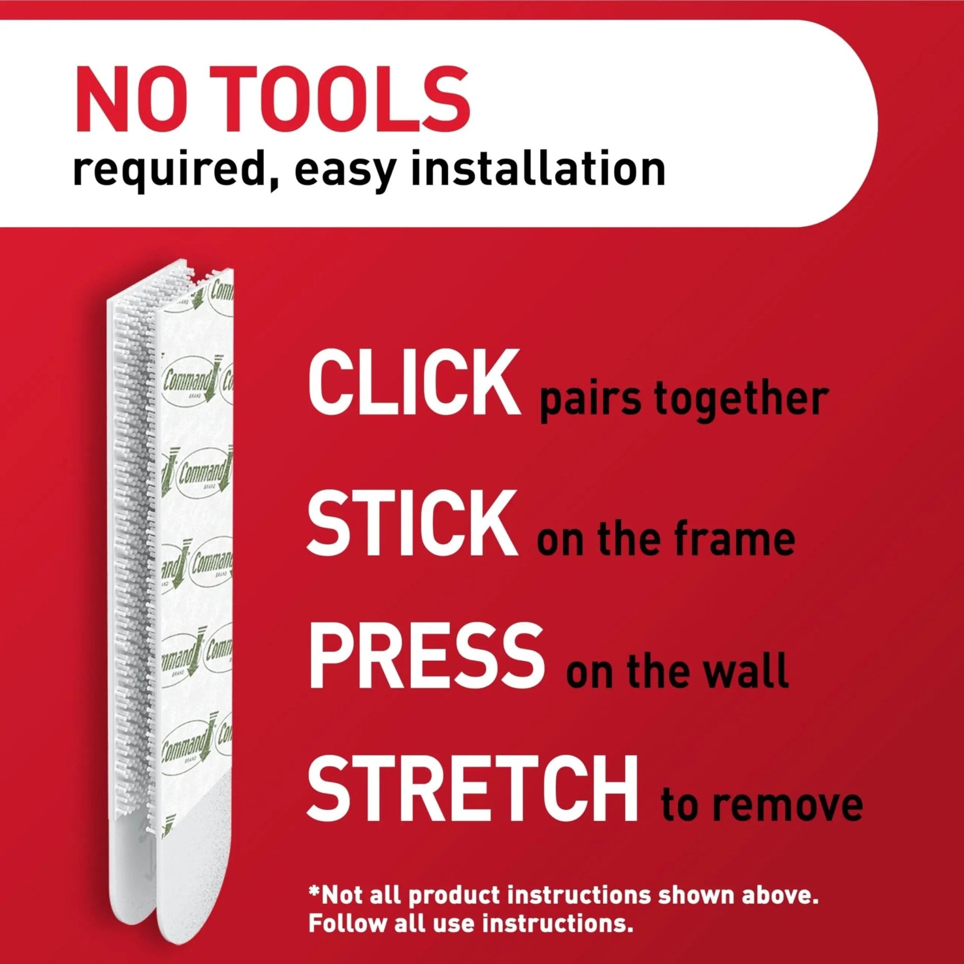 Command 15 lb Large Picture Hanging Strips 14 Pairs (28 Command Strips), Damage - Free Hanging Picture Hangers, No Tools Wall Hanger for Home Decor, White Adhesive - North State Signs & Printing