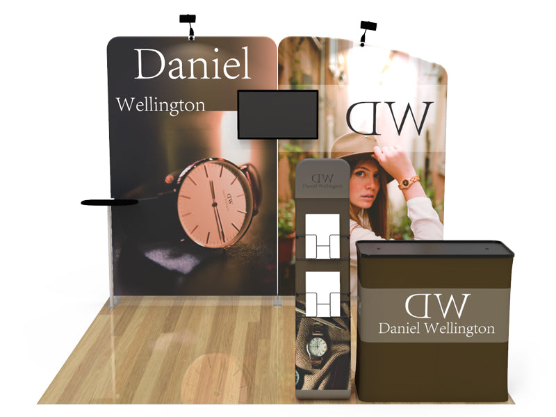 10X10 Conference Trade Show Booth Design 1 - A1 - Conference Trade Show Displays