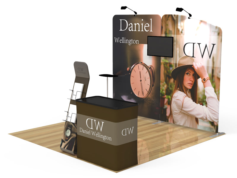 10X10 Conference Trade Show Booth Design 1 - A1 - Conference Trade Show Displays