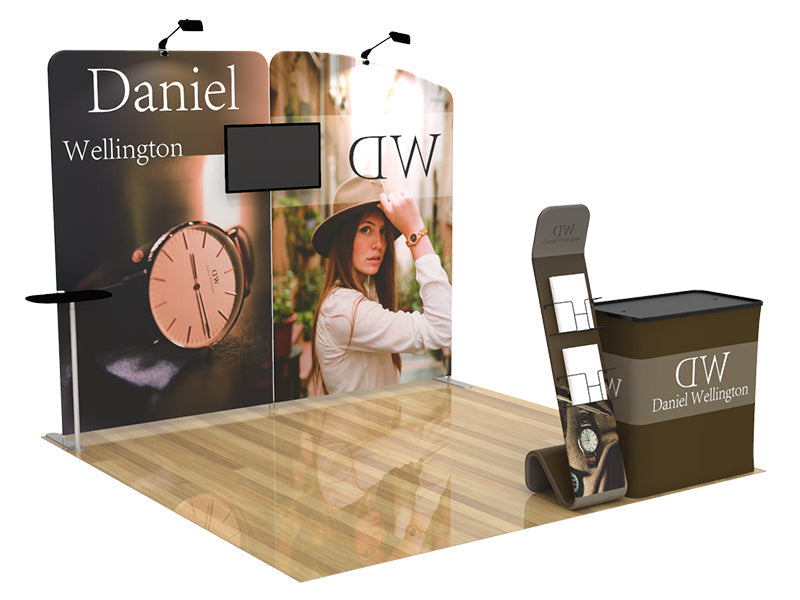 10X10 Conference Trade Show Booth Design 1 - A1 - Conference Trade Show Displays