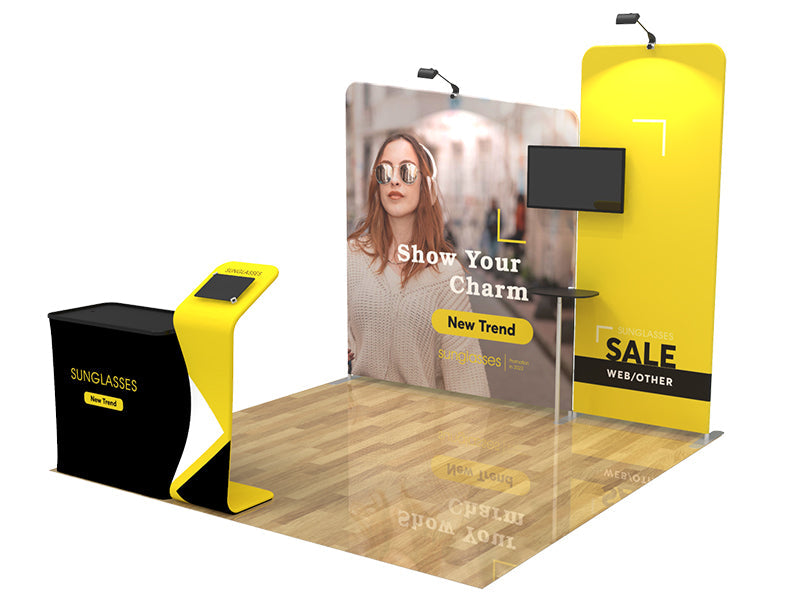 10X10 Conference Trade Show Booth Design 3 - Booth 03 - Conference Trade Show Displays