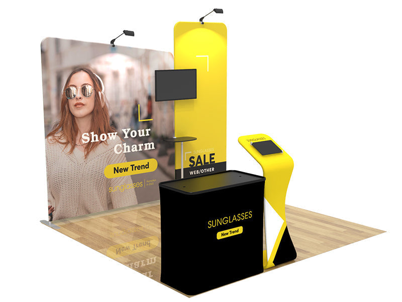 10X10 Conference Trade Show Booth Design 3 - Booth 03 - Conference Trade Show Displays