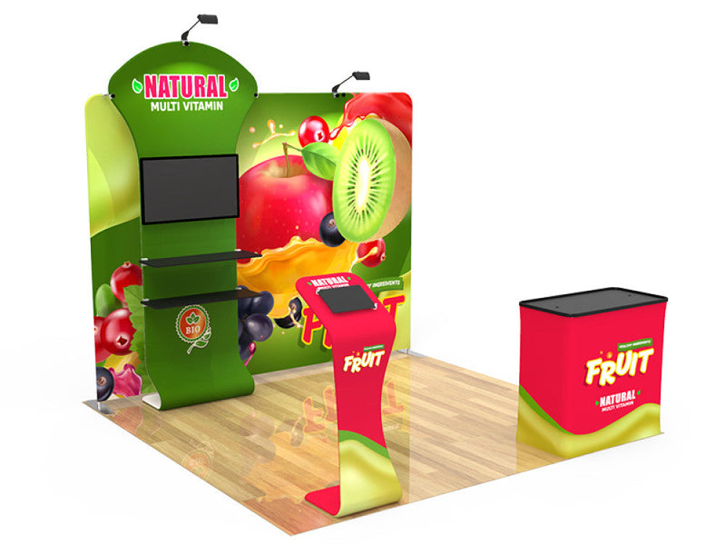 10X10 Conference Trade Show Booth Design 5 - Custom Booth I - Conference Trade Show Displays