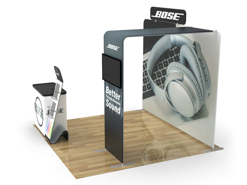 10X10 Conference Trade Show Booth Design 6 - Custom Booth M - Conference Trade Show Displays