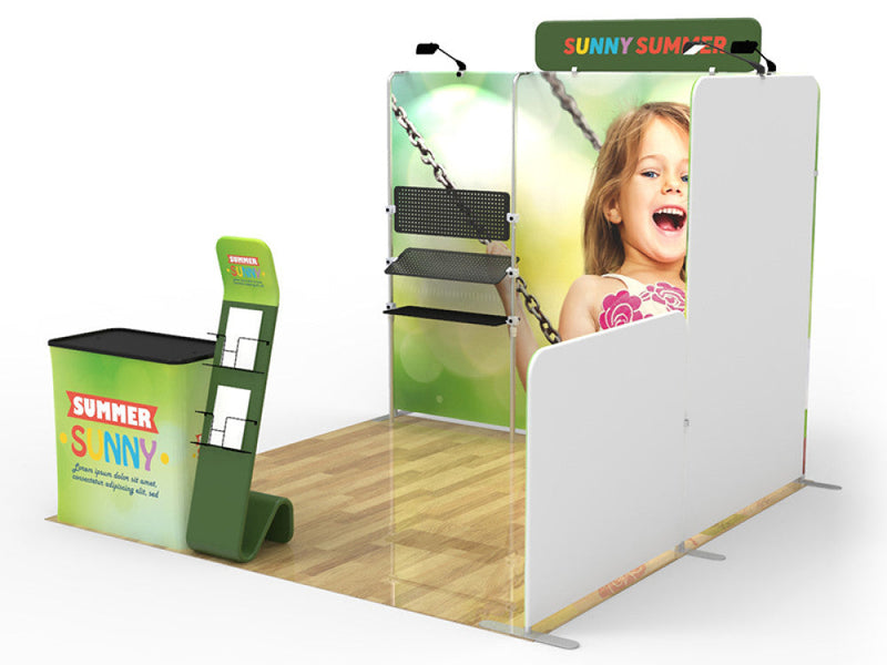 10X10 Conference Trade Show Booth Design 7 - Custom Booth O - Conference Trade Show Displays