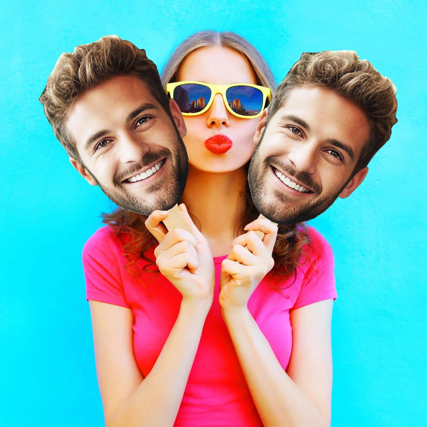 Custom Big Head with Your Photo | Fun Face Cardboard Cutout | Big Heads on a Stick - North State Signs & Printing