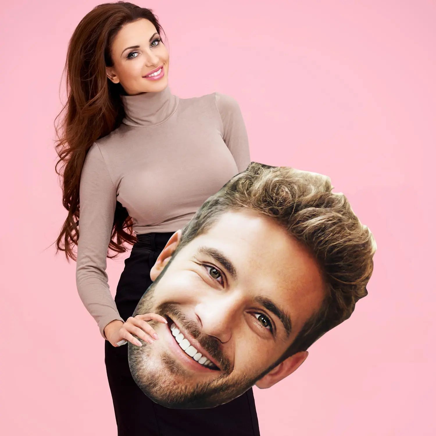 Custom Big Head with Your Photo | Fun Face Cardboard Cutout | Big Heads on a Stick - North State Signs & Printing