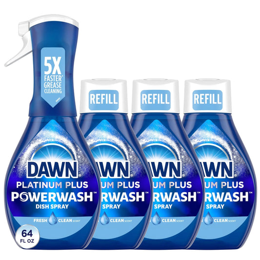 Dawn Platinum Dish Spray Powerwash Dish Spray, Dish Soap Liquid, Fresh Scent Bundle - North State Signs & Printing