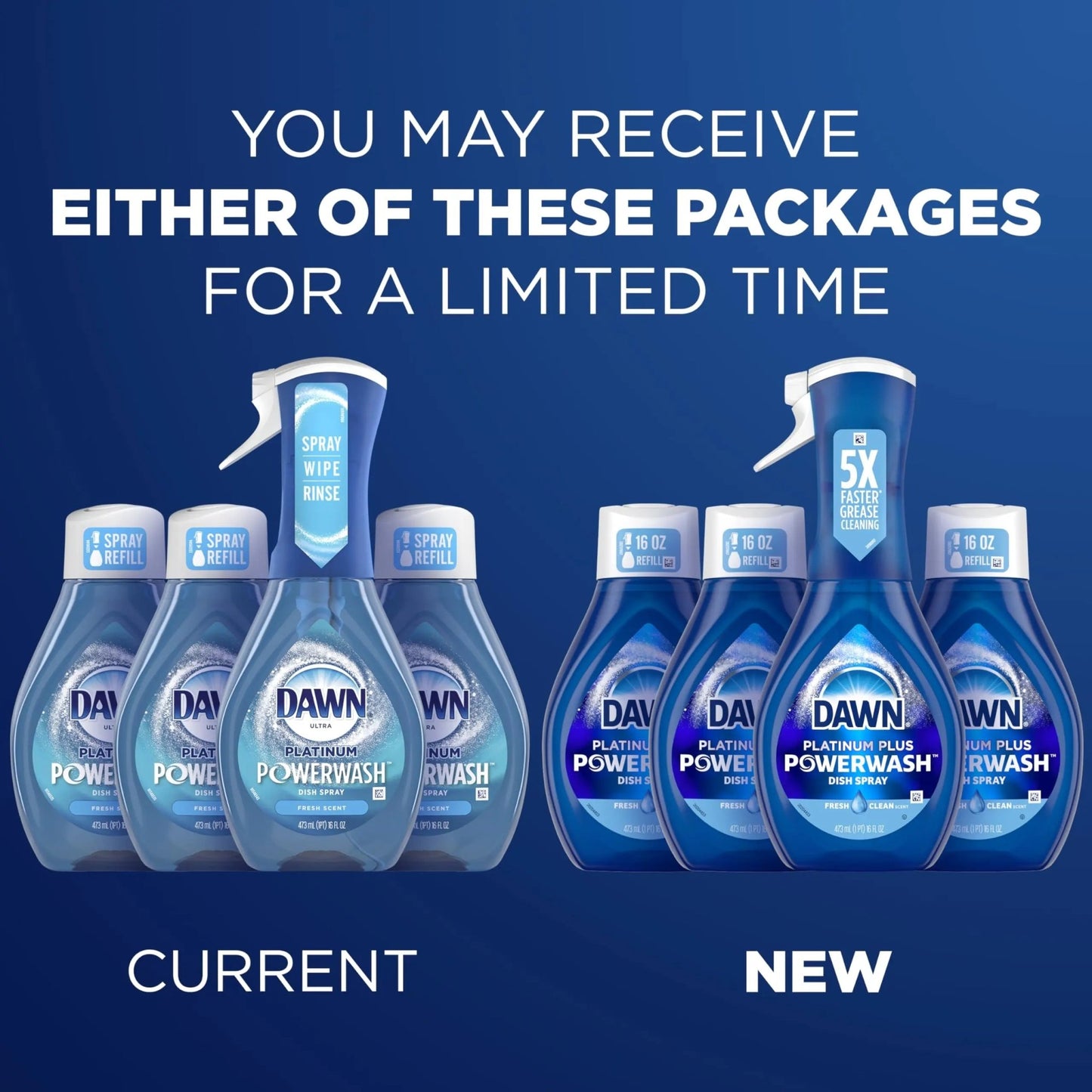 Dawn Platinum Dish Spray Powerwash Dish Spray, Dish Soap Liquid, Fresh Scent Bundle - North State Signs & Printing