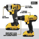 DEWALT 20V MAX Power Tool Combo Kit, 10 - Tool Cordless Power Tool Set with 2 Batteries and Charger (DCK1020D2) - North State Signs & Printing