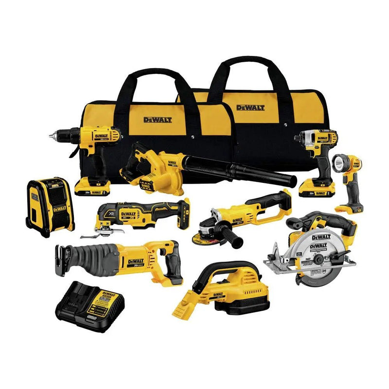 DEWALT 20V MAX Power Tool Combo Kit, 10 - Tool Cordless Power Tool Set with 2 Batteries and Charger (DCK1020D2) - North State Signs & Printing