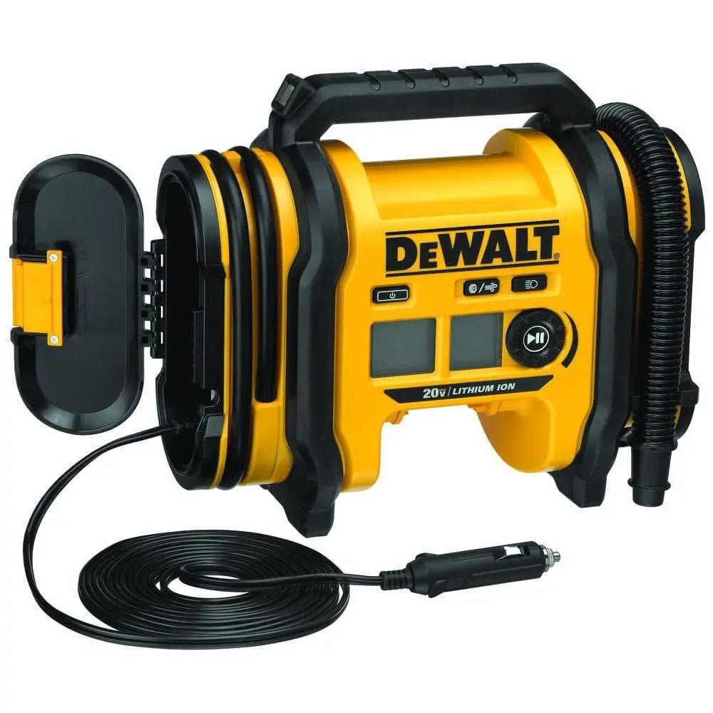 DEWALT 20V MAX Tire Inflator, Compact and Portable, Automatic Shut Off, LED Light, Bare Tool Only (DCC020IB) - North State Signs & Printing