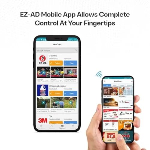 Digital Signage Player | Digital Signage 4k Player Kit, EZ - AD TV, Auto - Post Content, Cloud - Controlled | Independent Operation in Multiple TVs | Free Plan & Mobile App | Thousands of Templates - North State Signs & Printing