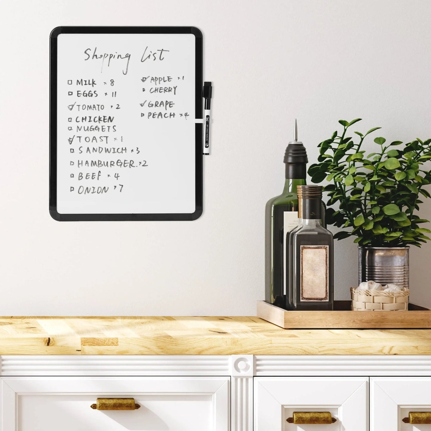 Dry Erase Board, 14” x 11” with a Black Dry Erase Marker, Small Mini White Board for Kids, Mr. Pen - Dry Students - North State Signs & Printing