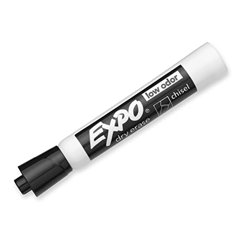 EXPO Low Odor Dry Erase Markers Chisel Tip Black 36 Count - Markers