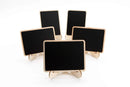 DSTELIN 10 Pack Mini Chalkboards Signs with Easel Stand, Small Rectangle Chalkboards Blackboard, Wood Place Cards for Weddings, Birthday Parties, Message Board Signs and Event Decoration - North State Signs & Printing