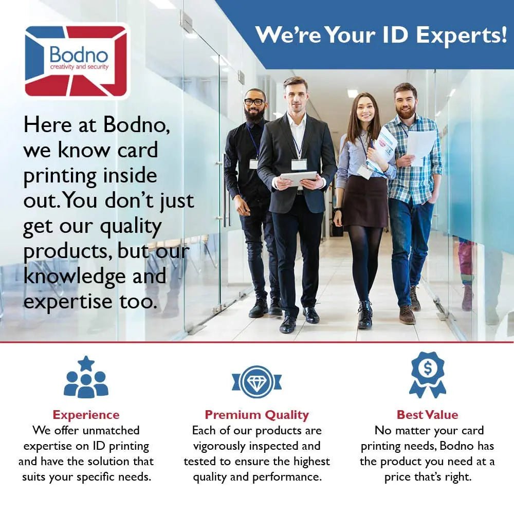 Dual Sided ID Card Printer Bodno Evolis Primacy & Complete Supplies Package Bronze Edition ID Software - North State Signs & Printing
